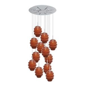 s.luce ECHOS galerijné svetlo 12 plameňov Ø 80cm vrchlík Ø 25cm vyobraziť