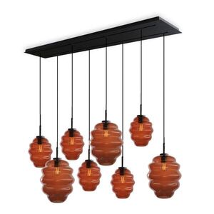 s.luce ECHOS jedálenská stolová lampa 8 svetiel 160cm 2 rady Ø 18/25cm vyobraziť