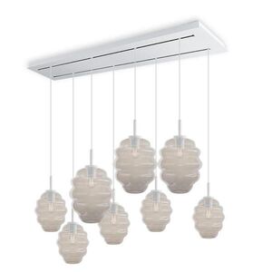 s.luce ECHOS jedálenská stolová lampa 8 svetiel 160cm 2 rady Ø 18/25cm vyobraziť