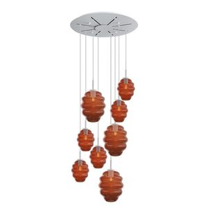 s.luce ECHOS galerijné svetlo 8-plameňové Ø 80cm baldachýn Ø 18/25cm vyobraziť