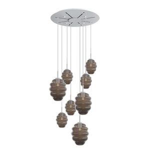 s.luce ECHOS galerijné svetlo 8-plameňové Ø 80cm baldachýn Ø 18/25cm vyobraziť