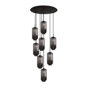s.luce VELO 8-svetelná galériová lampa Ø 80cm vrchlík Ø 18cm vyobraziť