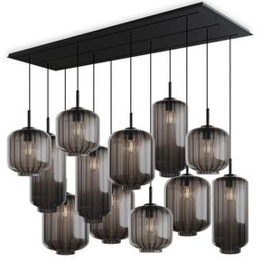 s.luce VELO lampa do jedálne 12 svetiel 200cm 3-radová Ø 18/20/25cm vyobraziť