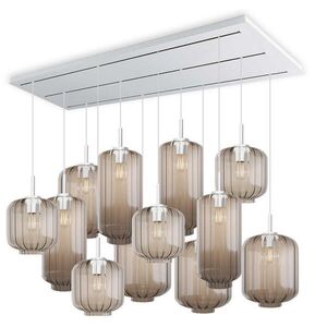 s.luce VELO lampa do jedálne 12 svetiel 200cm 3-radová Ø 18/20/25cm vyobraziť