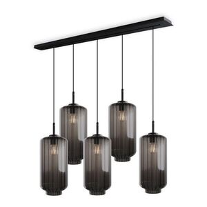 s.luce VELO jedálenská stolová lampa 5 svetiel 160cm baldachýn Ø 18cm vyobraziť