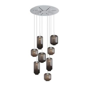 s.luce VELO gallery light 8 svetiel Ø 80cm baldachýn Ø 18/20/25cm vyobraziť