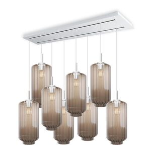 s.luce VELO jedálenská stolová lampa 8 svetiel 160cm 2-radová Ø 18cm vyobraziť