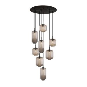 s.luce VELO gallery light 8 svetiel Ø 80cm baldachýn Ø 18/20/25cm vyobraziť