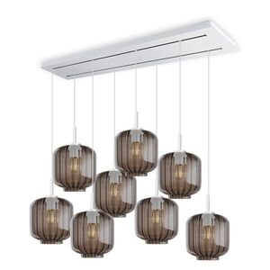 s.luce VELO lampa do jedálne 8 svetiel 160cm 2-radová Ø 20cm vyobraziť