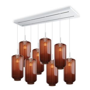 s.luce VELO jedálenská stolová lampa 8 svetiel 160cm 2-radová Ø 18cm vyobraziť