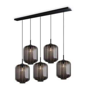 s.luce VELO jedálenská lampa s 5 svetlami a baldachýnom 160cm Ø 25cm vyobraziť