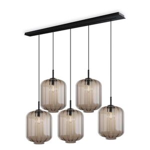 s.luce VELO jedálenská lampa s 5 svetlami a baldachýnom 160cm Ø 25cm vyobraziť