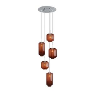 s.luce VELO galerijná lampa 5-plameňová Ø 60cm vrchlík Ø 18/20/25cm vyobraziť