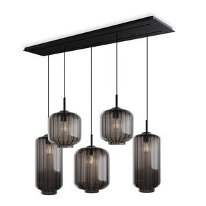 s.luce VELO jedálenská lampa 5-plameňová 2-radová 160cm Ø 18/20/25cm vyobraziť