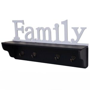 MCW NÁSTENNÁ SKRÍŇ FAMILY Čierna, Čistá biela vyobraziť