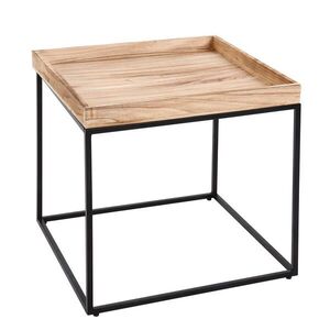 MCW ODKLADACÍ STOLÍK štvorcový hnedý vyobraziť