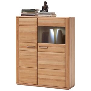 Livetastic VYSOKÁ KOMODA, jadrový buk, farba buka, 107/131/38 cm vyobraziť