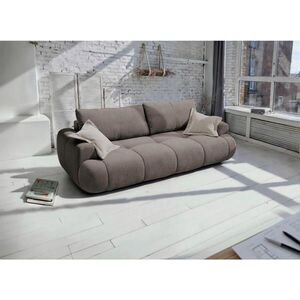MID.YOU ROZKLADACIA POHOVKA, plast, textil, kompozitné drevo, hnedá vyobraziť