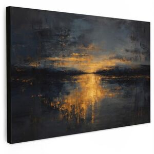 MuchoWow OBRAZ NA PLÁTNE Zlatý odraz na vode 120x80 cm vyobraziť