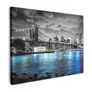 MuchoWow OBRAZ NA PLÁTNE New York - panoráma - mesto - modrá 80x60 cm vyobraziť