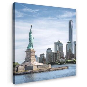 MuchoWow OBRAZ NA PLÁTNE New York - Socha slobody - voda 20x20 cm vyobraziť