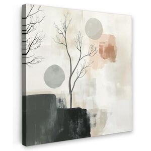 MuchoWow OBRAZ NA PLÁTNE Wabi sabi - Béžová - Rastlina 20x20 cm vyobraziť