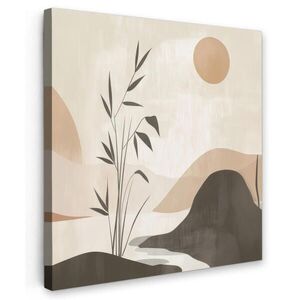MuchoWow OBRAZ NA PLÁTNE Japandi - Krajina - Béžová 20x20 cm vyobraziť