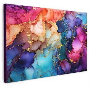 MuchoWow OBRAZ NA PLÁTNE Mramor - Farebné - Abstraktné 30x20 cm vyobraziť