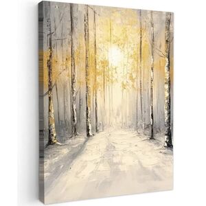 MuchoWow OBRAZ NA PLÁTNE Zima - Abstraktné - Sneh - Príroda - Slnko 30x40 cm vyobraziť