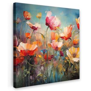 MuchoWow OBRAZ NA PLÁTNE Kvety - Akvarel - Umenie - Botanické - Príroda 20x20 cm vyobraziť