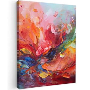 MuchoWow OBRAZ NA PLÁTNE Olejomaľba - Umenie - Abstraktné - Farebné 30x40 cm vyobraziť
