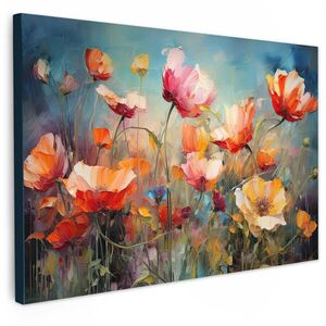 MuchoWow OBRAZ NA PLÁTNE Kvety - Akvarel - Umenie - Botanické - Príroda 90x60 cm vyobraziť