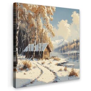 MuchoWow OBRAZ NA PLÁTNE Zima - Sneh - Domov - Príroda 20x20 cm vyobraziť