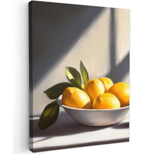 MuchoWow OBRAZ NA PLÁTNE Citróny - Zátišie - Žltá 60x80 cm vyobraziť