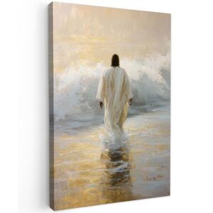 MuchoWow OBRAZ NA PLÁTNE Maľba - Vlna - Ježiš - Abstraktné 60x90 cm vyobraziť
