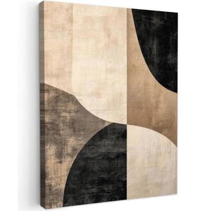 MuchoWow OBRAZ NA PLÁTNE Abstraktné - Lietadlá - Čierne - Okrúhle 30x40 cm vyobraziť