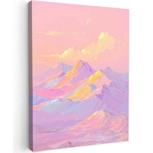 MuchoWow OBRAZ NA PLÁTNE Vrcholy hôr - Oblaky - Zasnené 60x80 cm vyobraziť