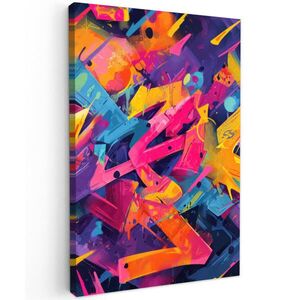 MuchoWow OBRAZ NA PLÁTNE Abstraktné - Tvary - Farebné 80x120 cm vyobraziť