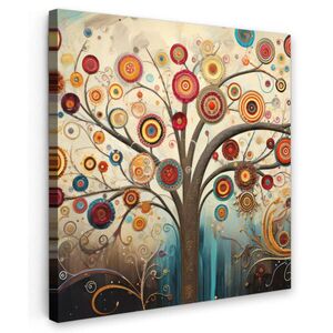 MuchoWow OBRAZ NA PLÁTNE Strom - Strom života - Farba 50x50 cm vyobraziť