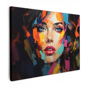 MuchoWow OBRAZ NA PLÁTNE Žena - Portrét - Farebné - Umenie 80x60 cm vyobraziť