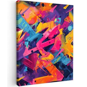 MuchoWow OBRAZ NA PLÁTNE Abstraktné - Tvary - Farebné 60x80 cm vyobraziť