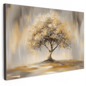 MuchoWow OBRAZ NA PLÁTNE Maľba - Strom - Abstraktné - Listy 120x80 cm vyobraziť