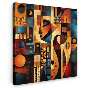 MuchoWow OBRAZ NA PLÁTNE Čísla - Abstrakt - Symboly 20x20 cm vyobraziť