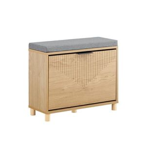 SoBuy PANCA na topánky s 1 dverami 60x24x50cm Severský vyobraziť