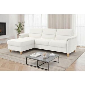 Sit & More ROHOVÁ SEDAČKA, textil, koža, biela vyobraziť