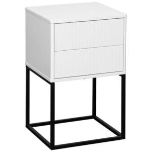 Carryhome NOČNÝ STOLÍK, čierna, biela, 40/65/38, 5 cm vyobraziť