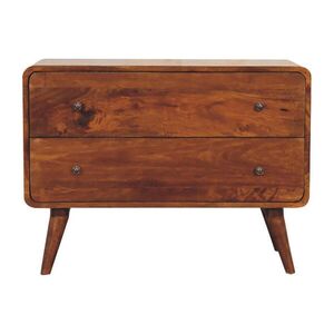 Artisan Furniture KOMODA z masívneho dreva v gaštanovohnedom odtieni, 2 zásuvky vyobraziť