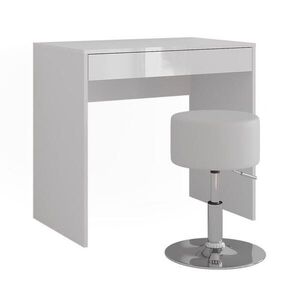 Vicco TOALETNÝ STOLÍK Sherry, biely/Biely vysoký lesk, 81.4 cm bez zrkadla, s taburetkou vyobraziť