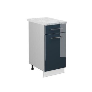 Vicco KUCHYNSKÁ SPODNÁ SKRINKA Fame-Line Tmavo modrá vysoký lesk 40 cm , AP Marble vyobraziť
