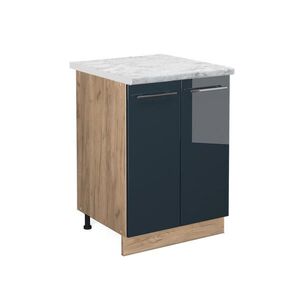Vicco KUCHYNSKÁ SPODNÁ SKRINKA Fame-Line Tmavo modrá vysoký lesk 60 cm , AP Marble vyobraziť